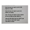 Image 3 : FIGHT CLUB (1999) - Fight Club Rules Sheet