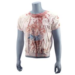 FIGHT CLUB (1999) - Tyler Durden's (Brad Pitt) Screen-Matched Bloodied "Sock it to Me" Shirt