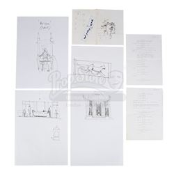 GLADIATOR (2000) & KINGDOM OF HEAVEN (2005) - Five Hand-drawn Ridley Scott "Ridleygrams"