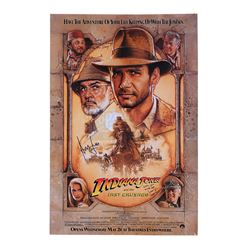 INDIANA JONES AND THE LAST CRUSADE (1989) - Harrison Ford and Cast Autographed One-Sheet Poster
