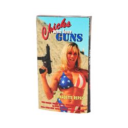 JACKIE BROWN (1997) - Ordell's (Samuel L. Jackson) "Chicks Who Love Guns" VHS Cover