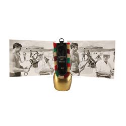 JAMES BOND: ON HER MAJESTY'S SECRET SERVICE (1969) - Crew Gift Cowbell and Two Black-and-white On-se