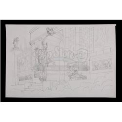 JASON AND THE ARGONAUTS (1963) - Ray Harryhausen Hand-Drawn Concept Sketch of Jason's (Todd Armstron