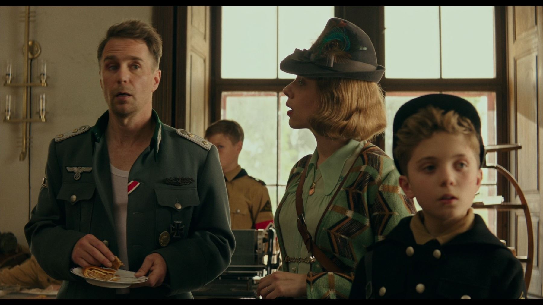 JOJO RABBIT (2019) - Captain Klenzendorf's (Sam Rockwell) Complete ...