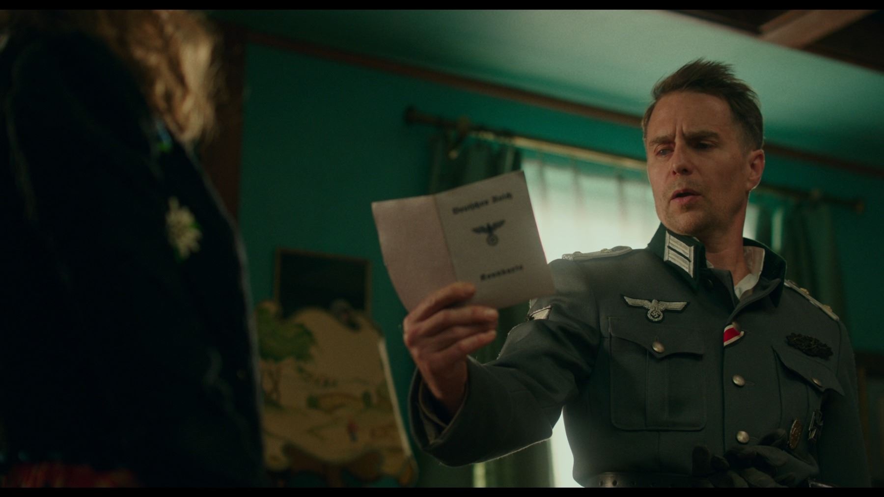 JOJO RABBIT (2019) - Captain Klenzendorf's (Sam Rockwell) Complete ...