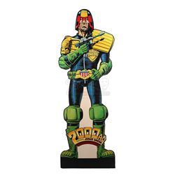 JUDGE DREDD/2000 AD - Autographed Full-size Judge Dredd Standee