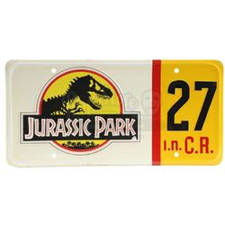 JURASSIC PARK (1993) - Park Jeep 27 License Plate