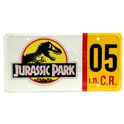 JURASSIC PARK (1993) - Tour Vehicle 05 License Plate
