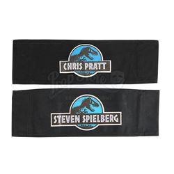JURASSIC WORLD (2015) - Steven Spielberg and Chris Pratt's Chair Backs