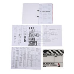 KINGDOM OF HEAVEN (2005) - Clapperboard, Shooting Script, Storyboards, Call Sheets and Memos