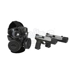 LARA CROFT: TOMB RAIDER (2001) - Lara Croft's (Angelina Jolie) Stunt Pistols and Henchman SWAT Mask