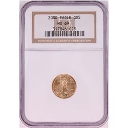 2000 $5 American Gold Eagle Coin NGC MS69