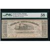 Image 1 : 1862 $10 Raleigh NC Obsolete Note PMG 58EPQ