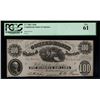 Image 1 : 1861 $100 Confederate States of America Note PCGS 61