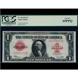 1923 $1 Legal Tender Note PCGS 65PPQ