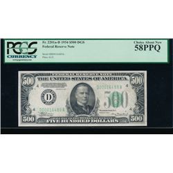 1934 $500 Cleveland Federal Reserve Note PCGS 58PPQ