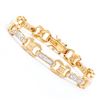 Image 1 : Plated 18KT Yellow Gold Diamond Bracelet