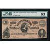 Image 1 : 1864 $100 Confederate States of America Note PMG 63