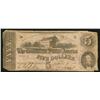 Image 1 : 1862 $5 T53 Confederate States of America Note