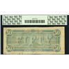 Image 2 : 1864 $50 Confederate States of America Note PCGS 50