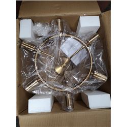 BRASS COLOURED LIGHT FIXTURE