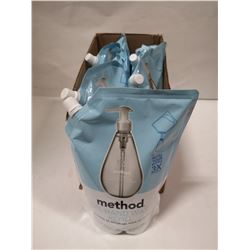 LOT OF 6 METHOD GEL HAND WASH REFILLS
