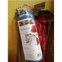 5 FT RED SPORT-BRELLA OVERSIZED UMBRELLA