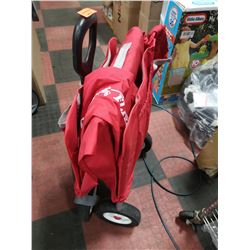 RED RADIO FLYER COLLAPSABLE UTILITY CART