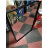 Image 1 : 24" X 36" BLACK FRAMED MIRROR