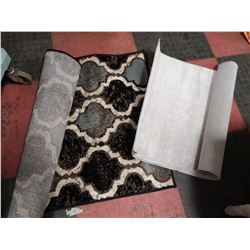 LOT OF 2 DECORATIVE AREA RUGS 1 MEASURES 24 X 39