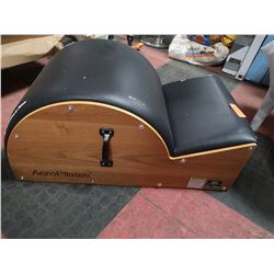 WOOD AND LEATHER SPINE CORRECTOR BARREL