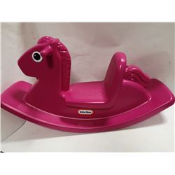 LITTLE TIKES PINK PLASTIC ROCKING HORSE