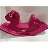 Image 1 : LITTLE TIKES PINK PLASTIC ROCKING HORSE