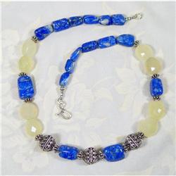 Everyday Elegance Lapis Chalcendony Choker #1232778