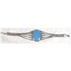 Image 1 : SILVER Bracelet of Oval Chalcedony~33 grams #1232806