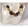 Image 1 : Massive BALTIC AMBER Chalcedony Sterling #1232844