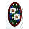 Image 1 : OVAL Magnolias window Painting  #1232853