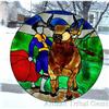 Image 1 : Stained Glass Painting Mexican BULLFIGHTER #1232880