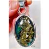 Image 1 : Vibrant  Blue Amber Pendant  #1232892