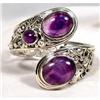 Image 1 : Finest AMETHYST Silver Cuff on the Net #1232895