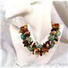 Double TURQUOISE Baltic Amber Sterling Choker #1232928