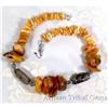 Baltic Amber Tribal Silver Choker~93 grams #1232934