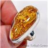 Image 1 : SO FINE Genuine Baltic Amber Ring s8.5 #1232954