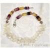 Fluorite & Soft Yellow Chalcedony Briolette #1232958