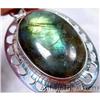 Image 1 : FLAMING Jaali Fire Labradorite Silver #1233007