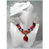 Image 1 : Bold~Lapis~Carnelian Silver Choker~155grams #1233014