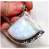 Image 1 : MASSIVE Teardrop Jaali Moonstone Sterling #1233043