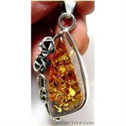 Richly Crafted Baltic Amber Sterling #1233046