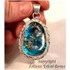 Image 1 : Simply GRAND Blue Amber Sterling DESIGNER #1233102