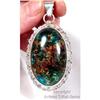 Image 1 : Bewitching Inclusions of Blue Amber Sterling #1233105